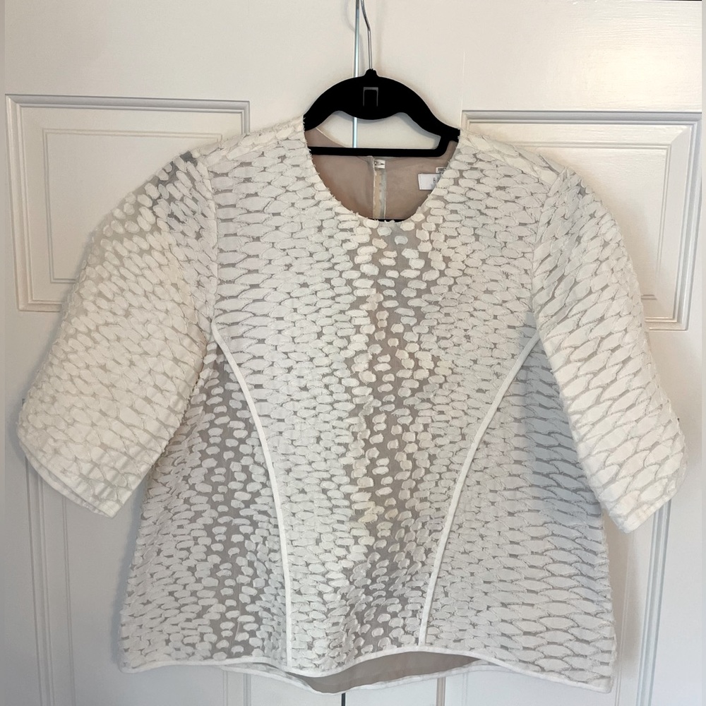 Hunter Bell Textured Ivory Top